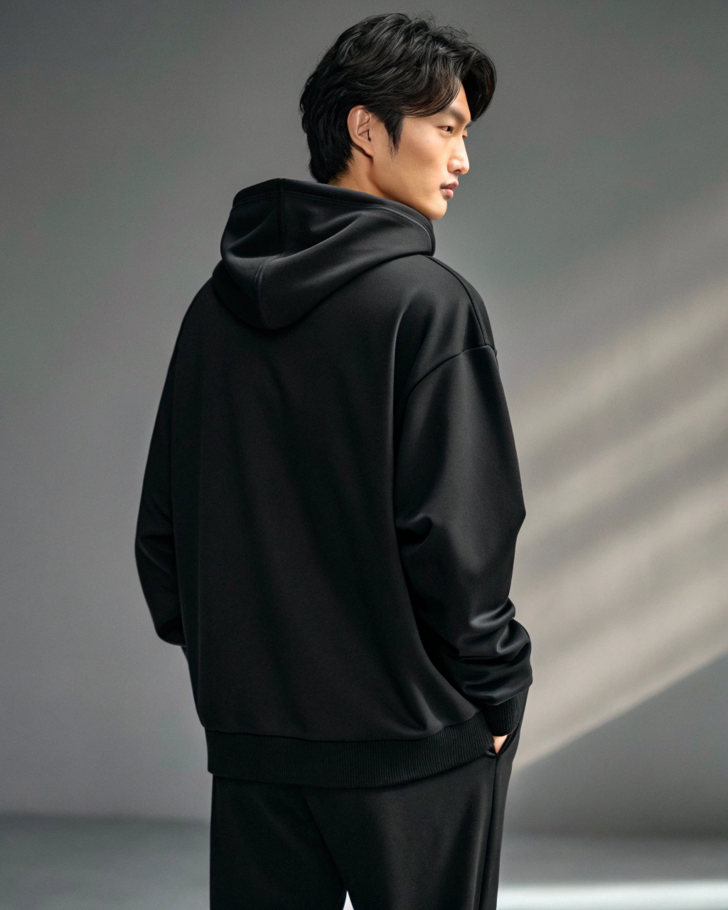 “Self-Discovery” Minimal Streetwear Hoodie – Black Edition