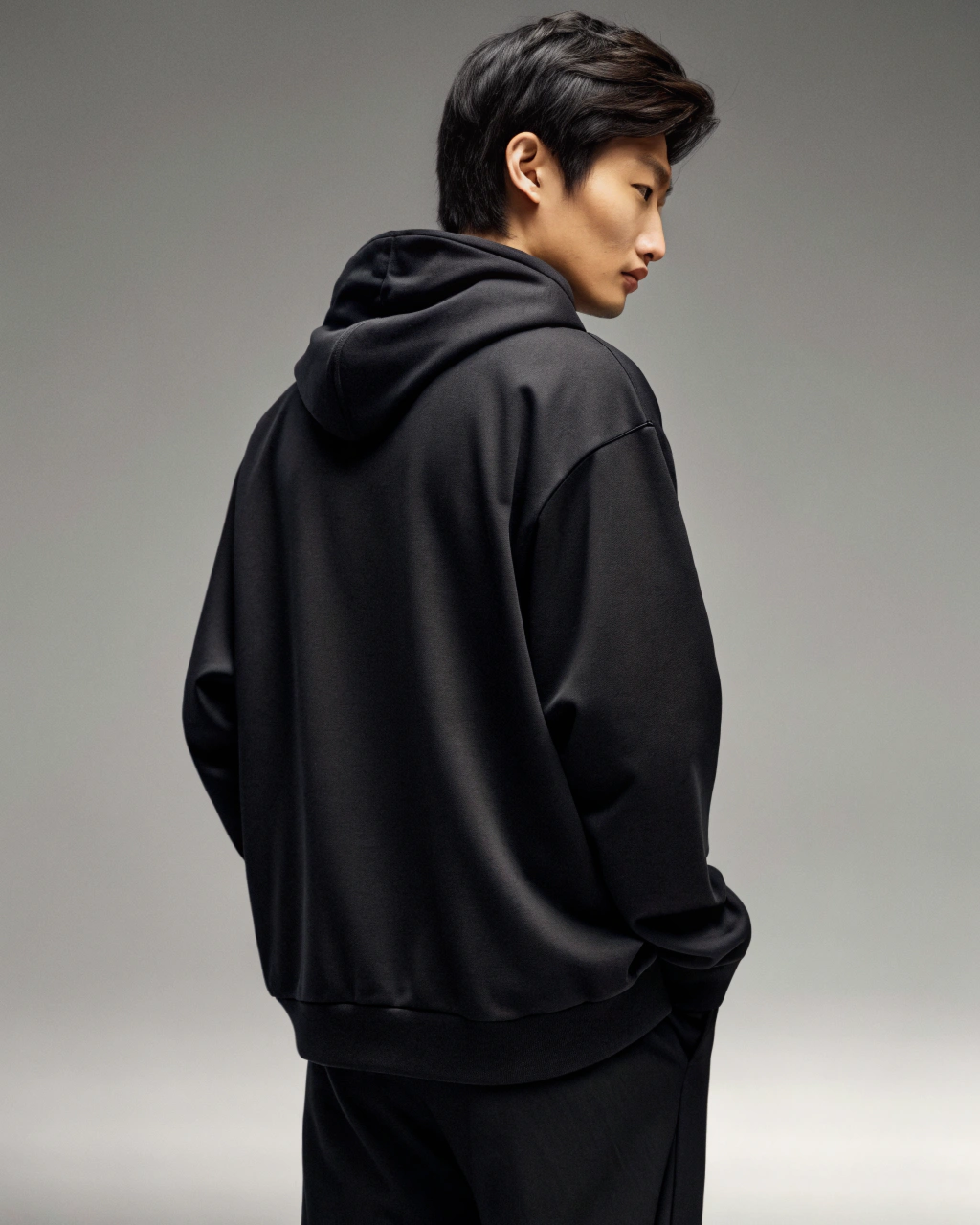 “Self-Discovery” Minimal Streetwear Hoodie – Black Edition
