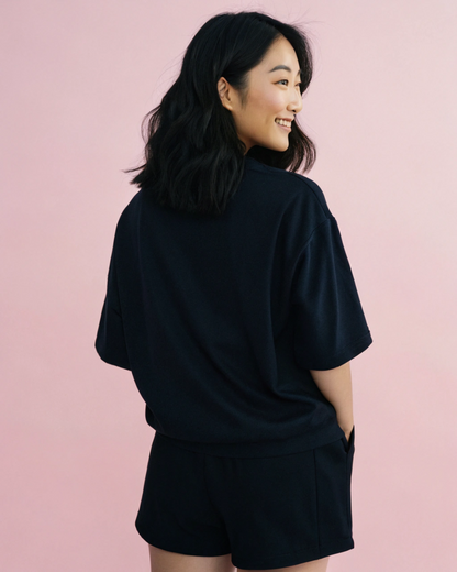 Tokyo Japan Graphic Tee - Crane & Mount Fuji Aesthetic.