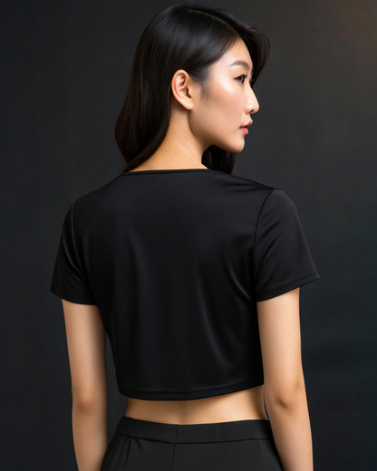Dark Love Emblem Crop Tee